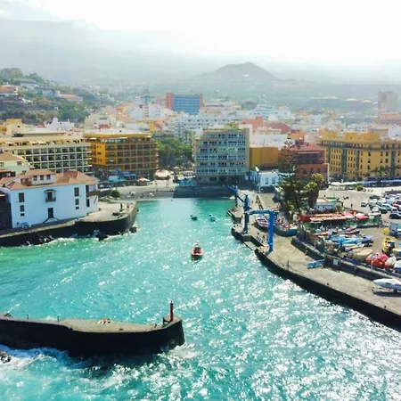 Estudio familiar, Wifi, piscina en la azotea compartida en Puerto de la Cruz Appartamento *